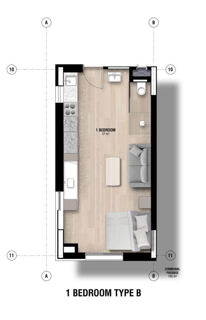 1-BEDROOM-TYPE-B
